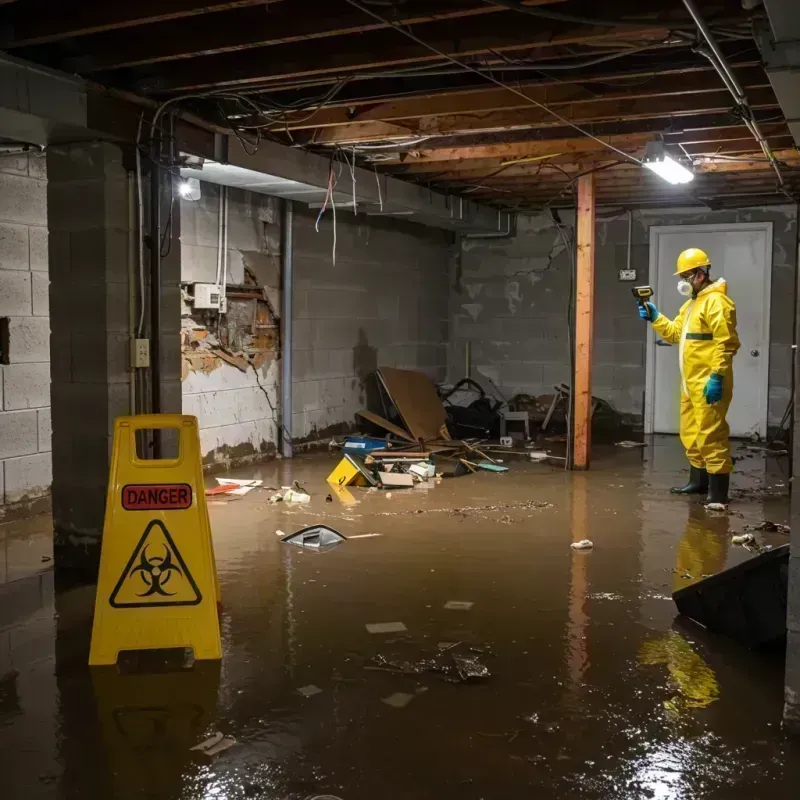 Flooded Basement Electrical Hazard in Strasburg, CO Property